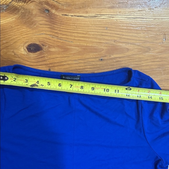 Eileen Fisher Royal Blue Garment Long Sleeve Top or Mini Dress Size Medium - Picture 5 of 13